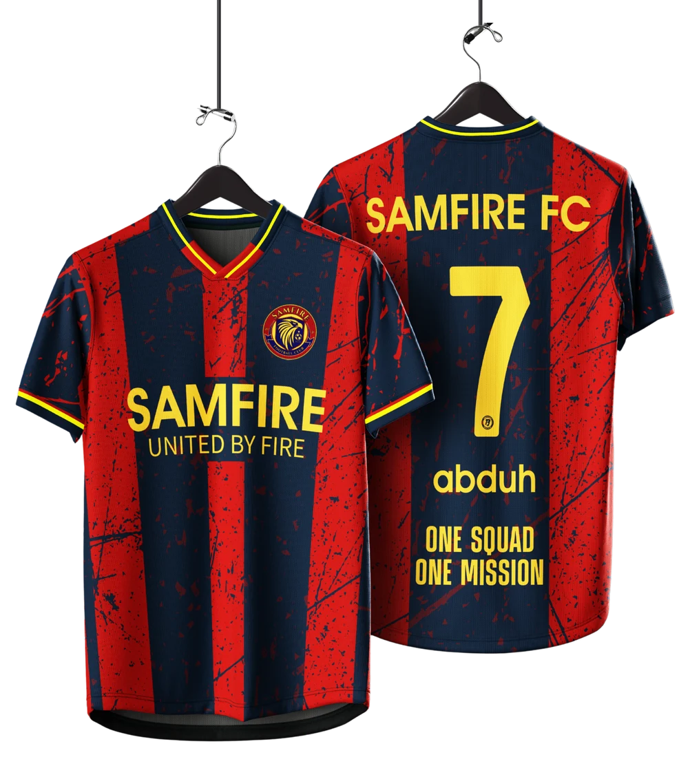 Jersi Home — Merah Biru